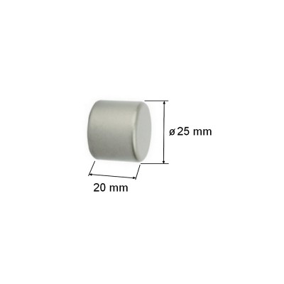 Garnýž kovová jednořadá 16mm Pullo stříbrná mat