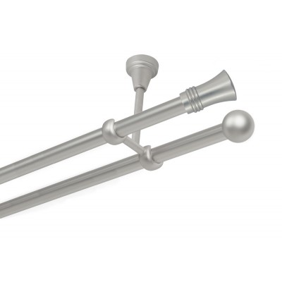 Garnýž kovová dvouřadá 16mm Capri satina