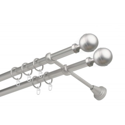 Garnýž kovová dvouřadá 16mm Kalisto double satina