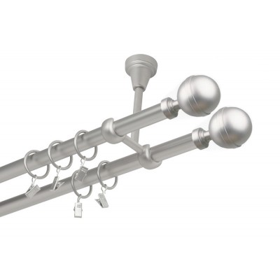 Garnýž kovová dvouřadá 16mm Kalisto double satina