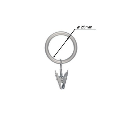 Garnýž kovová dvouřadá 16mm Kalisto double satina