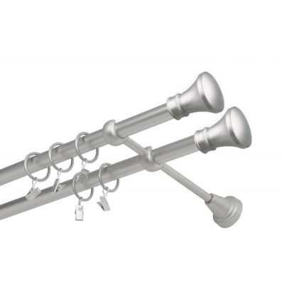 Garnýž kovová dvouřadá 16mm Koloseo double satina