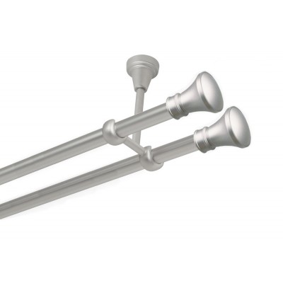 Garnýž kovová dvouřadá 16mm Koloseo double satina