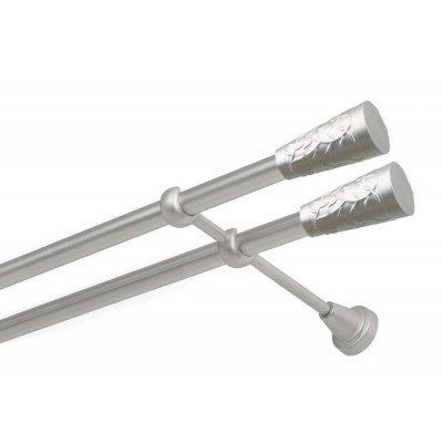 Garnýž kovová dvouřadá 16mm Sevilla double satina