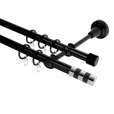 Garnýž kovová dvouřadá 19mm Sigma černá