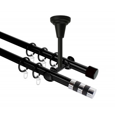 Garnýž kovová dvouřadá 19mm Sigma černá