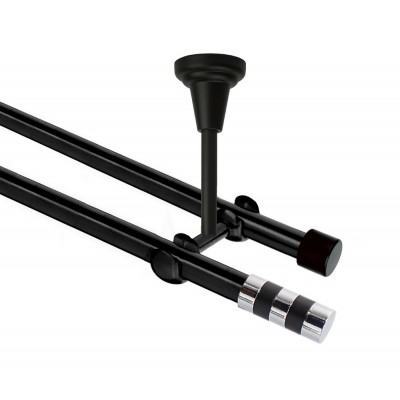 Garnýž kovová dvouřadá 19mm Sigma černá