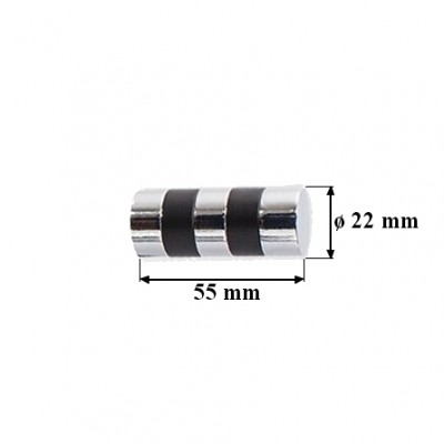 Garnýž kovová dvouřadá 19mm Sigma double černá