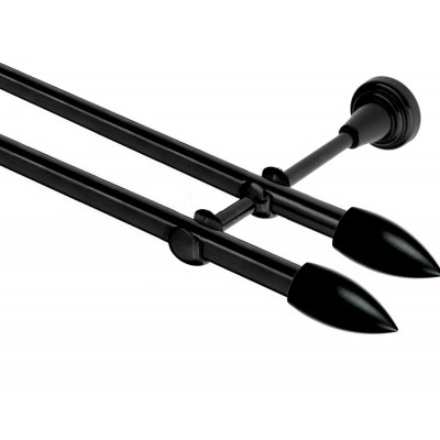 Garnýž kovová dvouřadá 16mm Špice Double černá