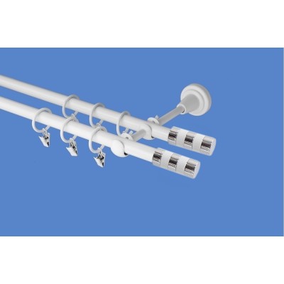 Garnýž kovová dvouřadá 19mm Sigma double bílá