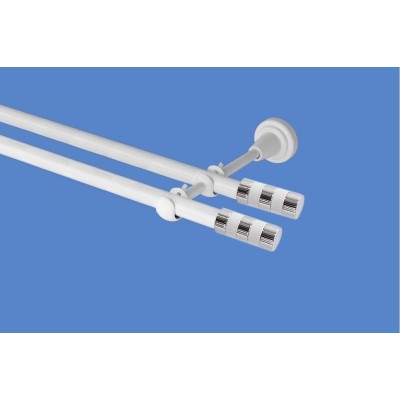 Garnýž kovová dvouřadá 19mm Sigma double bílá