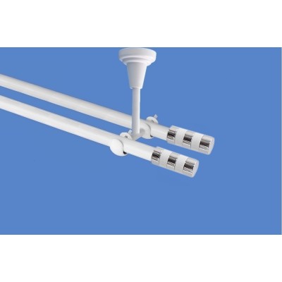 Garnýž kovová dvouřadá 19mm Sigma double bílá