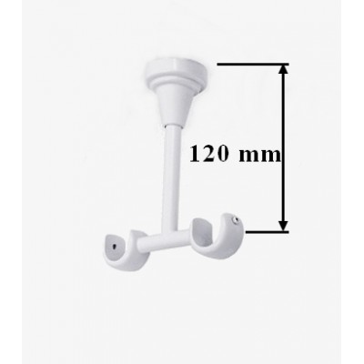 Garnýž kovová dvouřadá 19mm Techno bílá