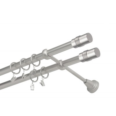 Garnýž kovová dvouřadá 19mm Cylinder double satina