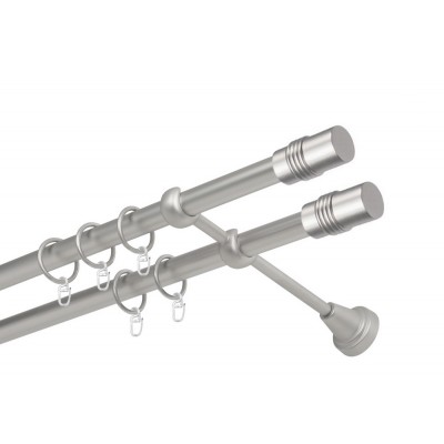 Garnýž kovová dvouřadá 19mm Cylinder double satina