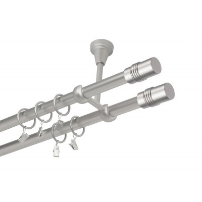 Garnýž kovová dvouřadá 19mm Cylinder double satina