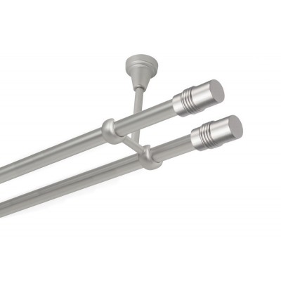 Garnýž kovová dvouřadá 19mm Cylinder double satina