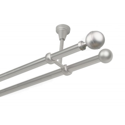 Garnýž kovová dvouřadá 19mm Kalisto satina