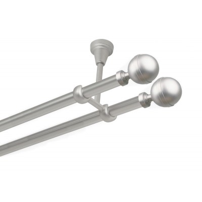 Garnýž kovová dvouřadá 19mm Kalisto double satina