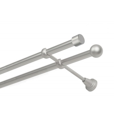 Garnýž kovová dvouřadá 19mm Pullo satina