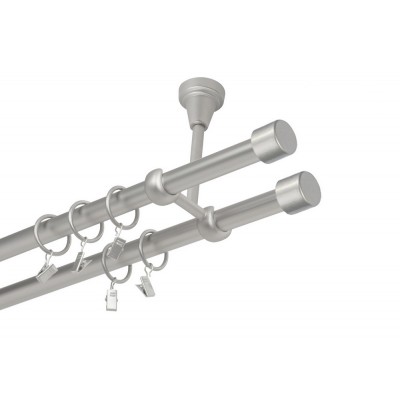 Garnýž kovová dvouřadá 19mm Pullo double satina