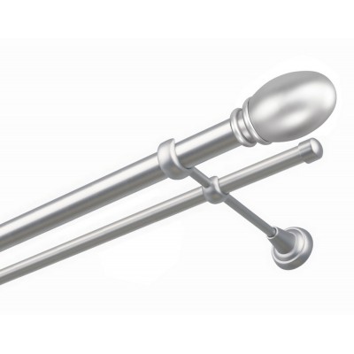 Garnýž kovová dvouřadá 25mm Belluno satina