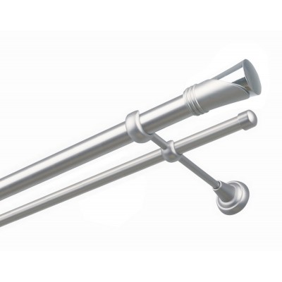 Garnýž kovová dvouřadá 25/16mm Duncan satina