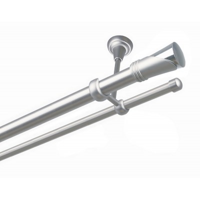 Garnýž kovová dvouřadá 25/16mm Duncan satina