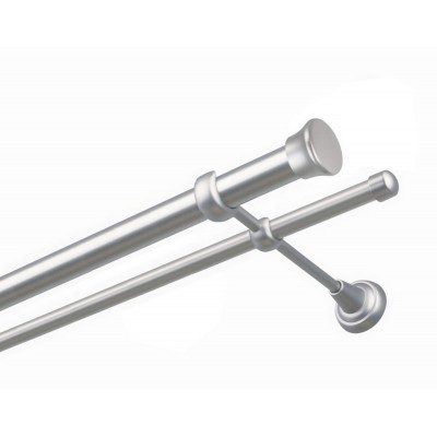 Garnýž kovová dvouřadá 25/16mm Fulda satina