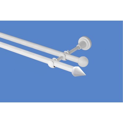 Garnýž kovová dvouřadá 16mm Hrot bílá