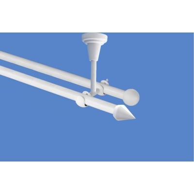 Garnýž kovová dvouřadá 16mm Hrot bílá