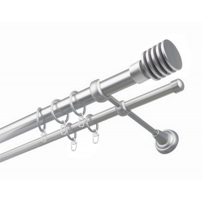 Garnýž kovová dvouřadá 25/16mm Talarki satina