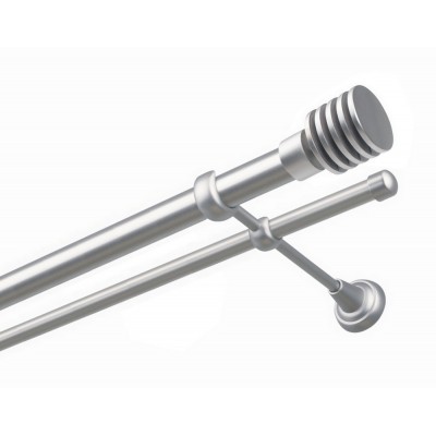 Garnýž kovová dvouřadá 25/16mm Talarki satina