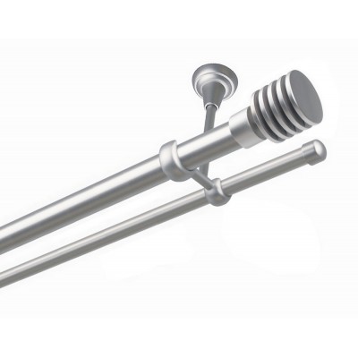 Garnýž kovová dvouřadá 25/16mm Talarki satina