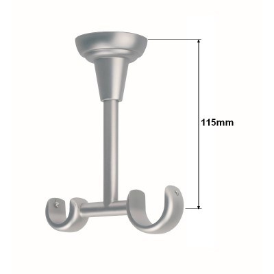 Garnýž kovová dvouřadá 25/16mm Talarki satina