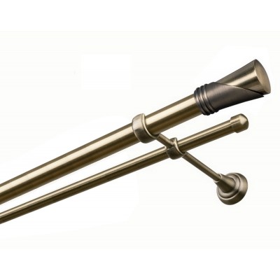 Garnýž kovová dvouřadá 25/16mm Duncan mosaz