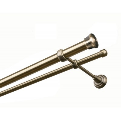 Garnýž kovová dvouřadá 25/16mm Fulda mosaz