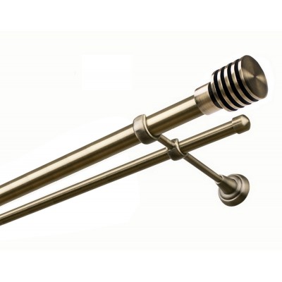 Garnýž kovová dvouřadá 25/16mm Talarki mosaz