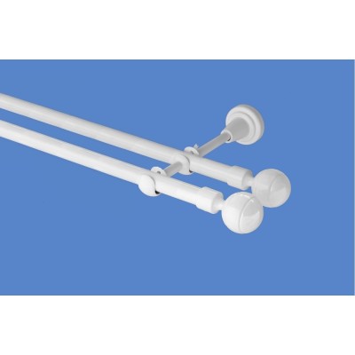 Garnýž kovová dvouřadá 16mm Paola double bílá