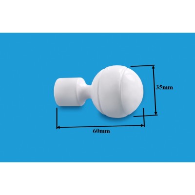 Garnýž kovová dvouřadá 16mm Paola double bílá