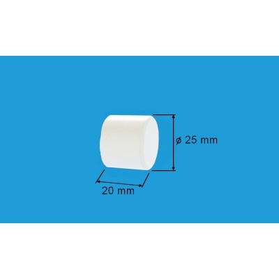 Garnýž kovová dvouřadá 16mm Pullo bílá