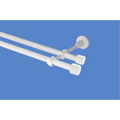 Garnýž kovová dvouřadá 16mm Pullo double bílá