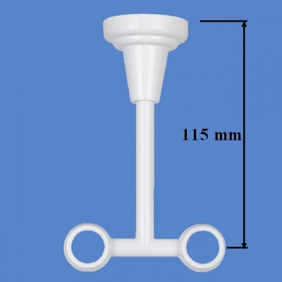 Garnýž kovová dvouřadá 16mm Pullo double bílá