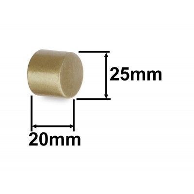 Koncovka pro tyč 16mm Pullo zlatá antik