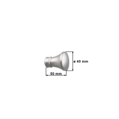 Koncovka pro tyč 19mm Koloseo satina