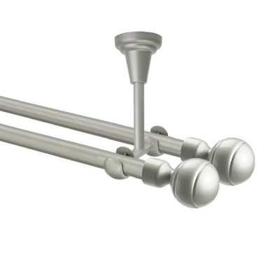 Garnýž kovová dvouřadá 16mm Paola double stříbrná mat