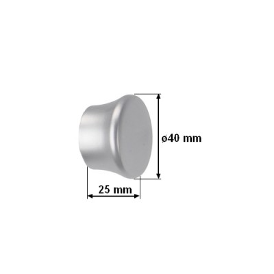 Koncovka pro tyč 25mm Fulda satina
