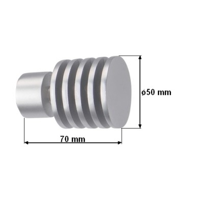 Koncovka pro tyč 25mm Talarki satina