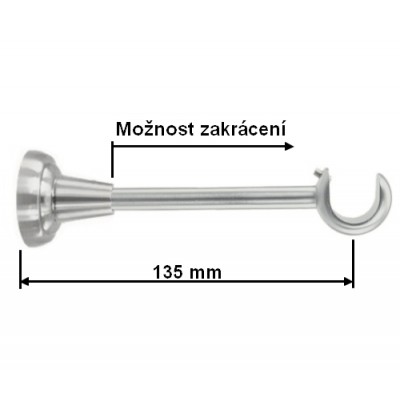 Konzole jednořadá pro tyč 25mm nerez