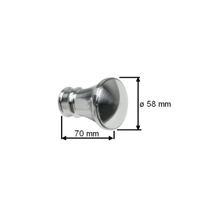 Koncovka pro tyč 25mm Koloseo nerez